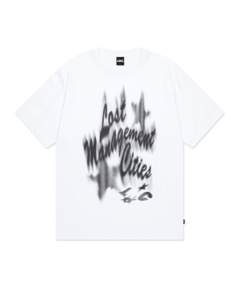 BLUR LAYER TEE white