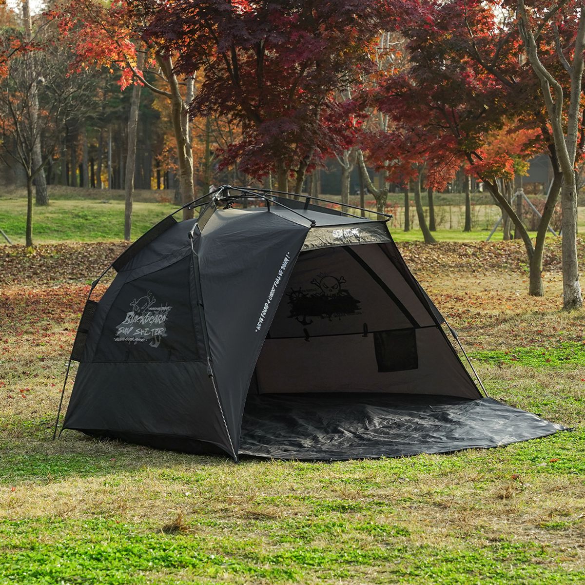 케이지엠 아웃도어(KZM OUTDOOR) 블랙 비어드 선 쉘터 K251T3T02