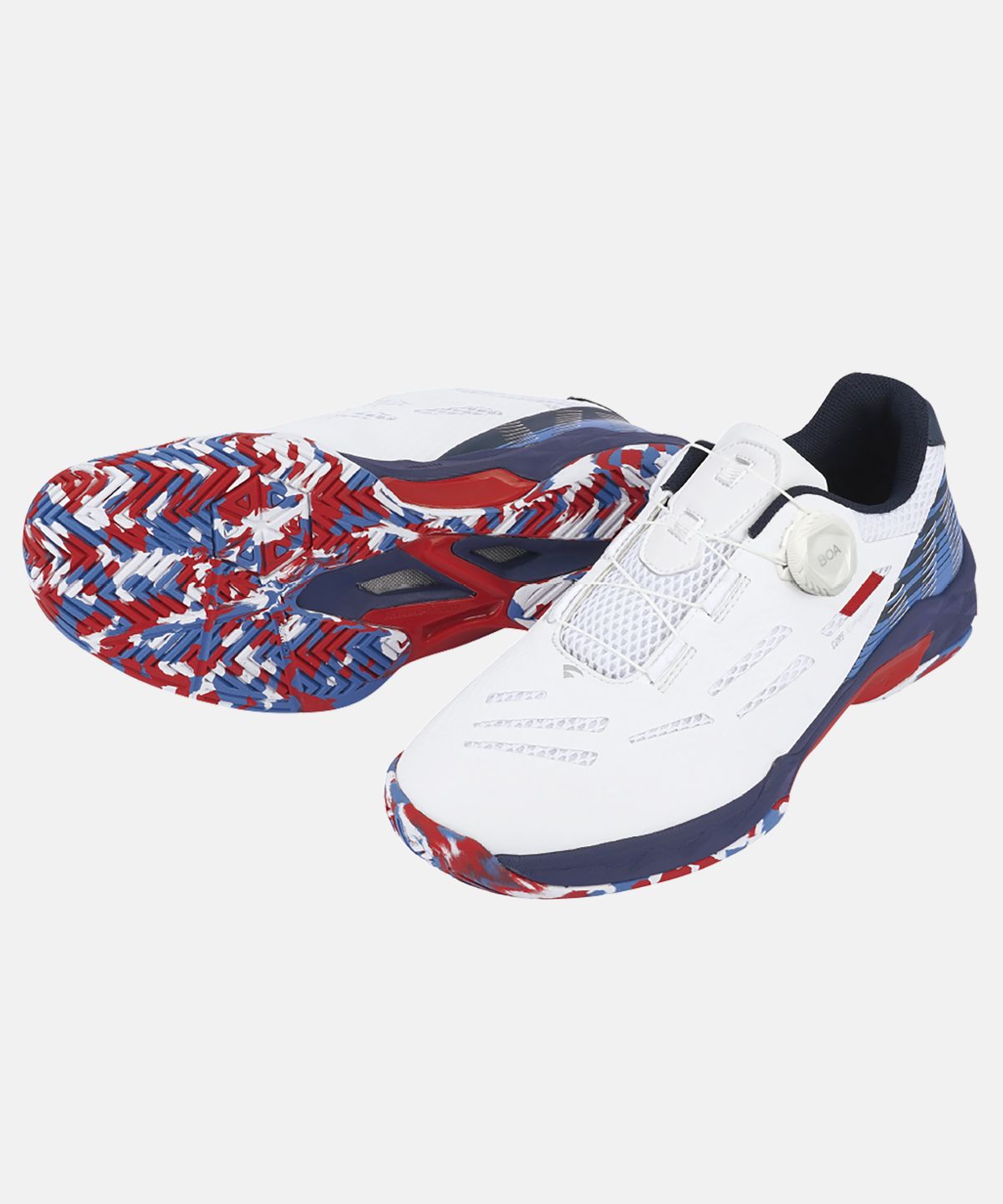 비트로(VITRO) 남성 배드민턴화 와이드 테크닉2 (WHITE&NAVY) 보아 핏 시스템