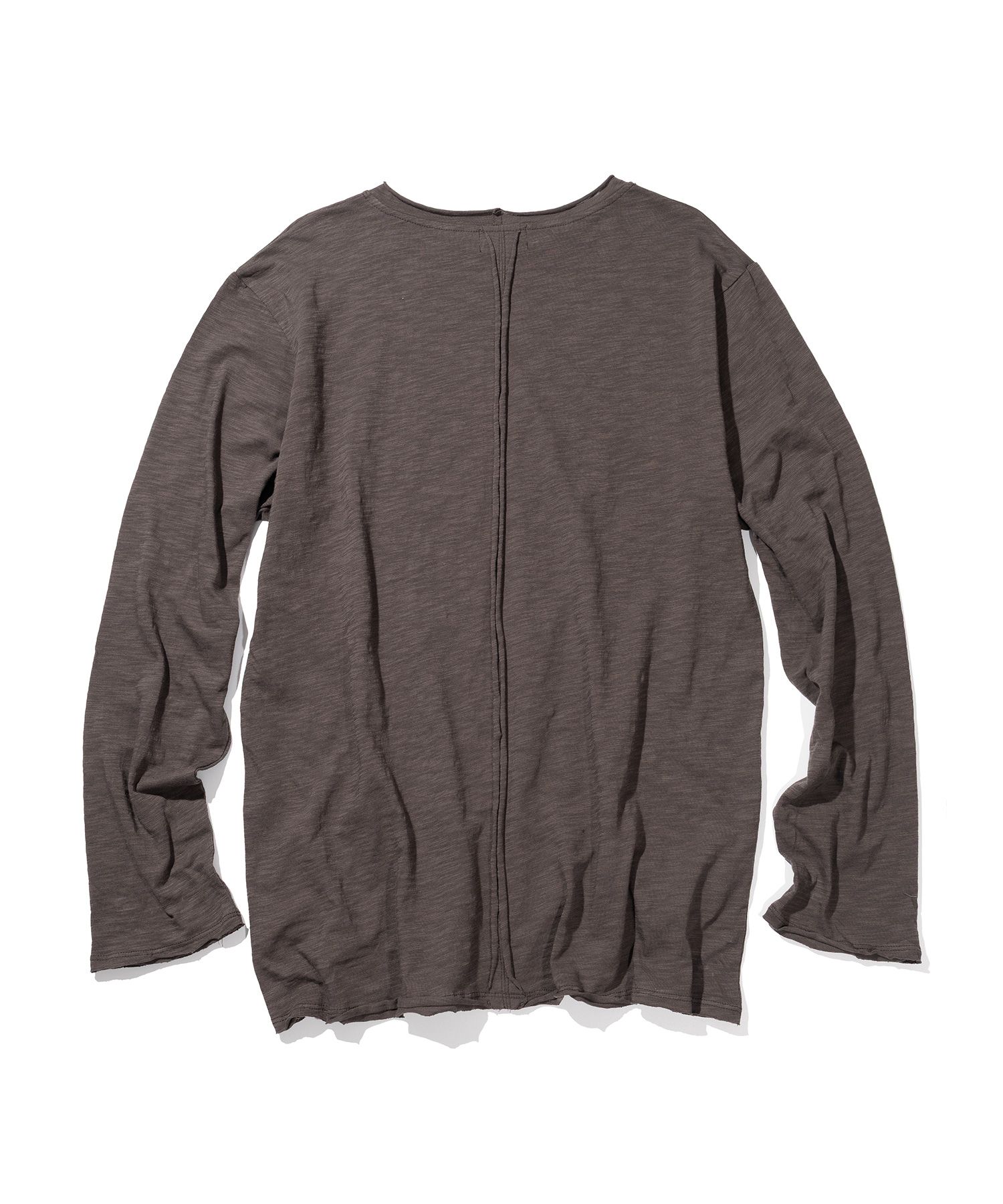 【massnoun】25SS★ SLUB CUT DIVIDE LONG SLEEVE MUSINSA | MASSNOUN Slub Cut Divide Long Sleeve MSILS001-BR