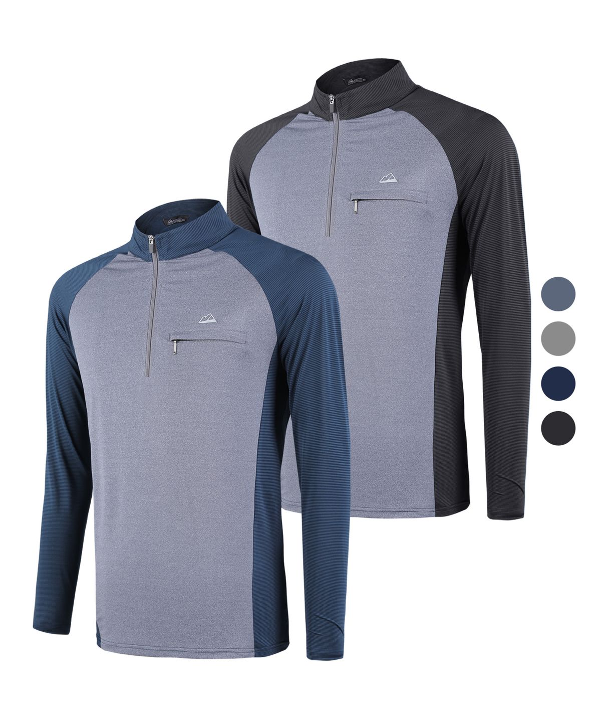엑스트라스포티(EXTRASPORTY) 오션블루 남성 냉감 집업 티셔츠 4 Colors