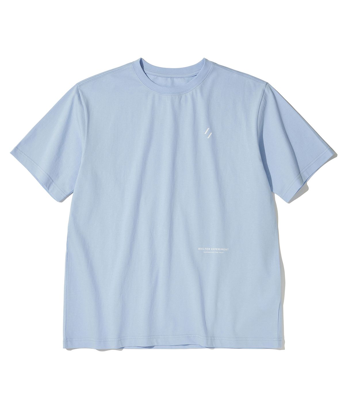 웰터 익스페리먼트(WELTER EXPERIMENT) NATURE BALANCE T-SHIRT_SKY BLUE