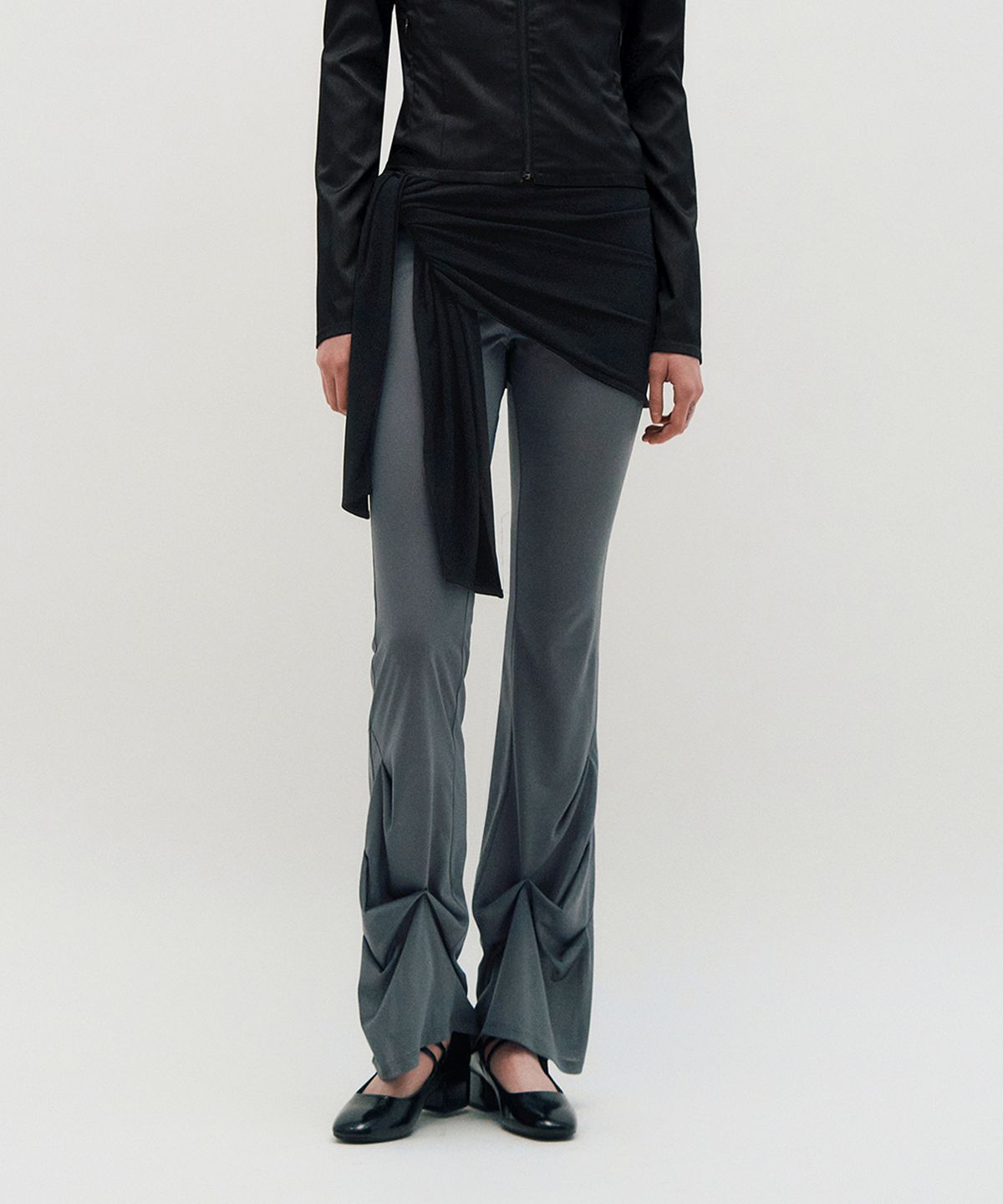 킴지수(KIMZISU) Sheer Layering Pants _ GREY