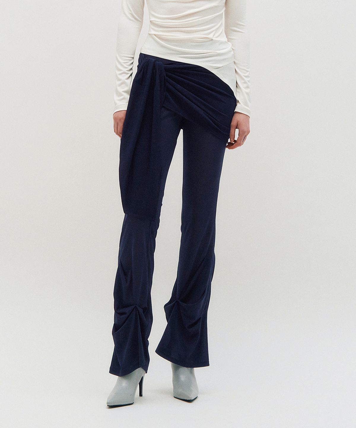 킴지수(KIMZISU) Sheer Layering Pants _ NAVY
