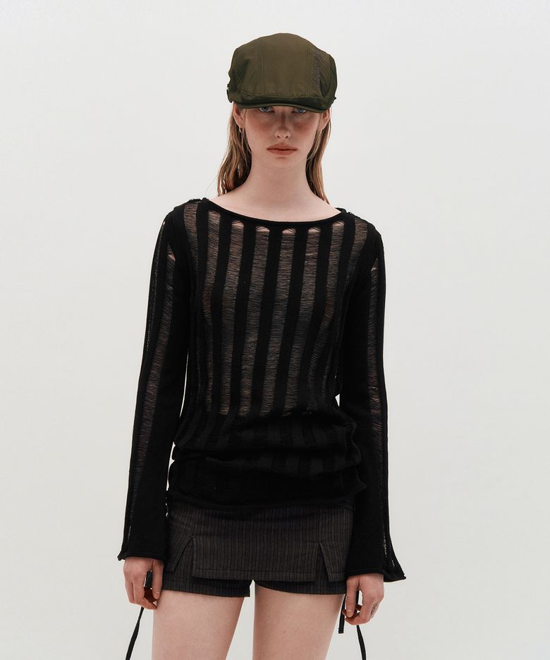 Loose Gauge Knit _ BLACK