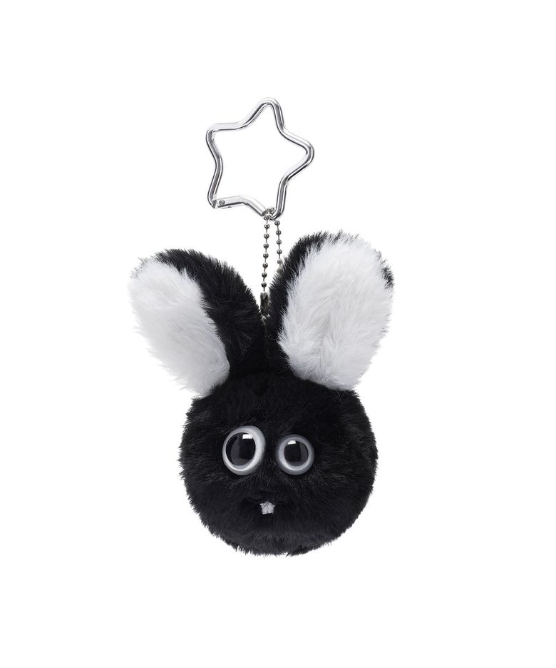 ODD RABBIT FACE DOLL KEY CHAIN_BLACK(IK2FMMAB60A)
