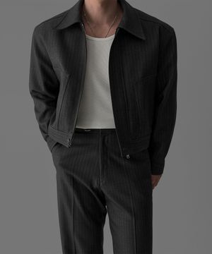 TR 블렌드 크롭 자켓 [그레이ST]