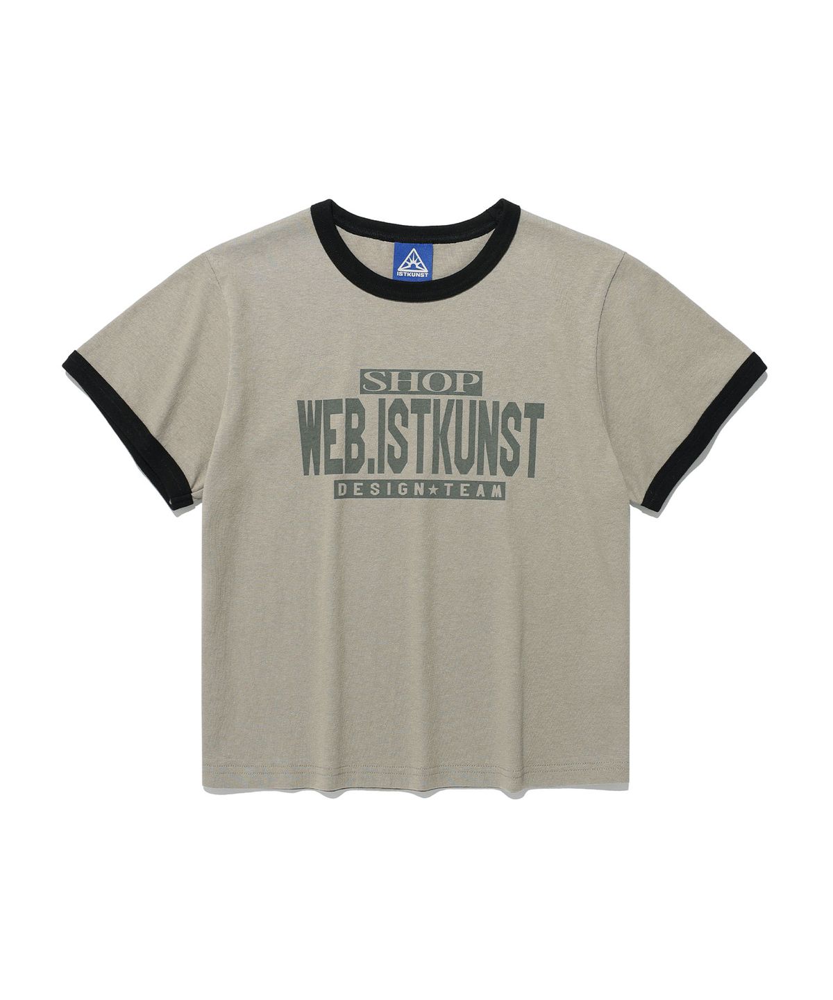 이스트쿤스트(ISTKUNST) SHOP CROP RINGER TEE_BEIGE(IK2FMFT528A)