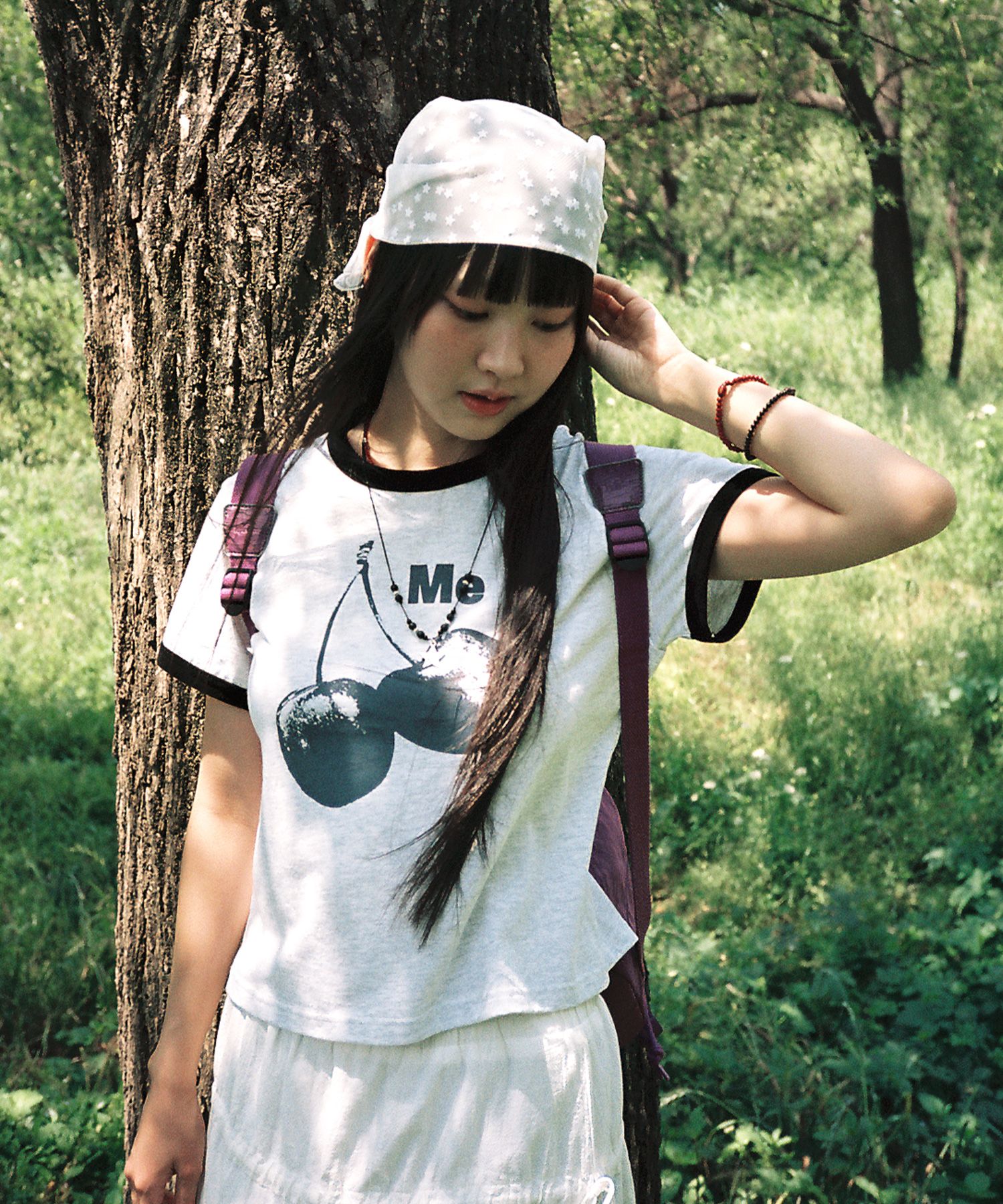 新品未使用品 fruity Tシャツ Lサイズ 白黒セット MUSINSA公式 | ISTKUNST チェリークロップリンガーティー_ライトグレー