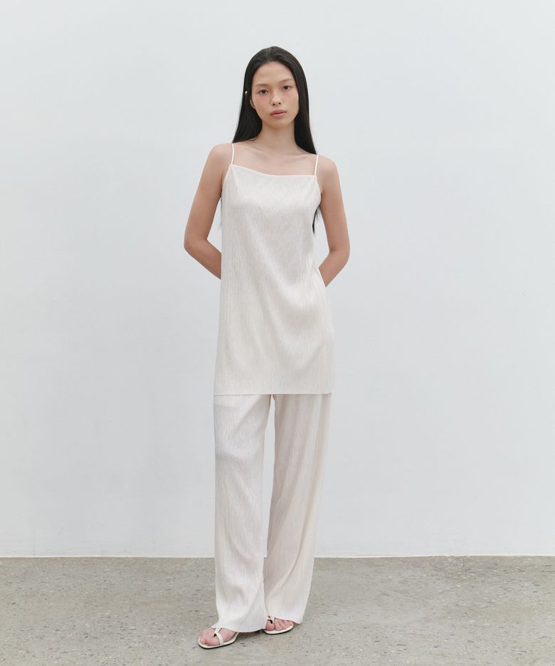Pleats camisole dress