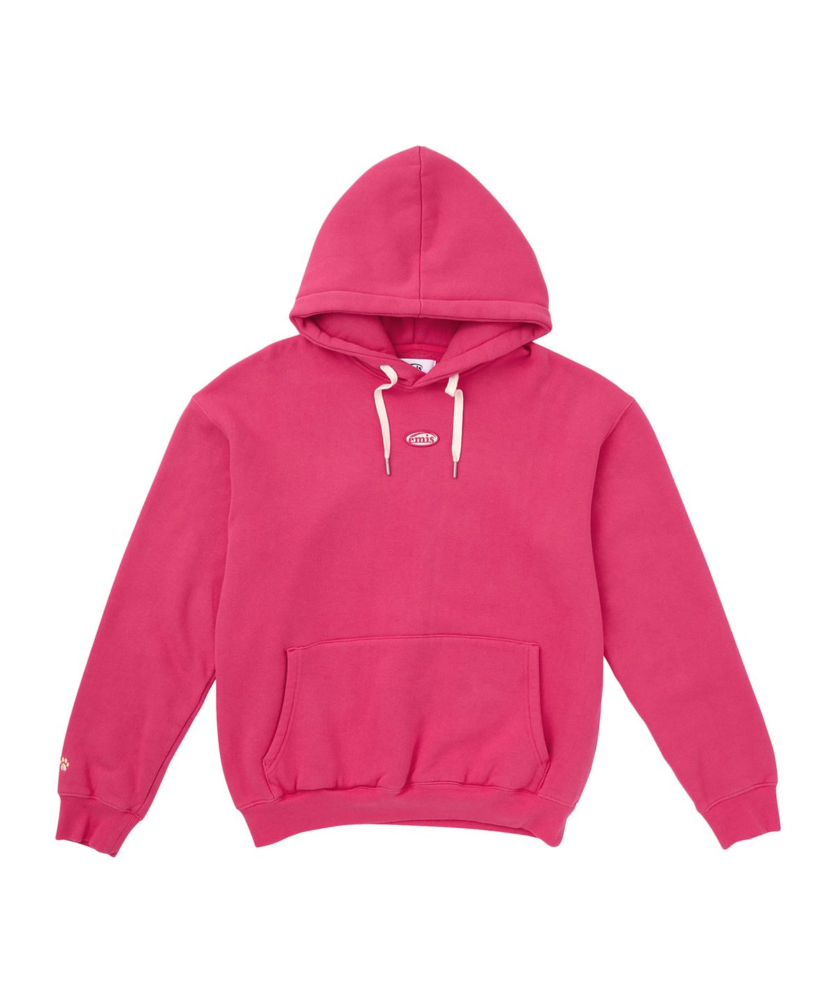 이미스(EMIS) FOOT PRINT HOODIE-HOT PINK