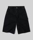 다잉 워시드 카펜터 코튼 버뮤다 쇼츠 [블랙]