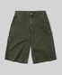 다잉 워시드 카펜터 코튼 버뮤다 쇼츠 [카키]