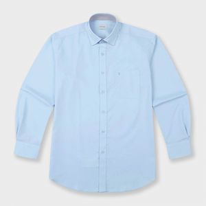 레귤러핏 코튼혼방 솔리드 셔츠 블루 YJ4SBR104BL