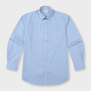 레귤러핏 혼방 솔리드 스트레치 드레스셔츠 블루 YJ4SBR102BL