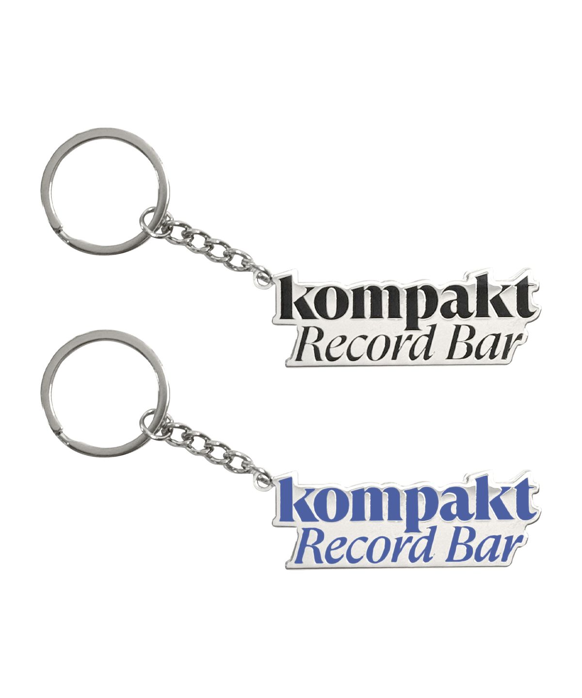 콤팩트 레코드 바(KOMPAKT RECORD BAR) KRB Logo Metal Keychain - Black/Blue
