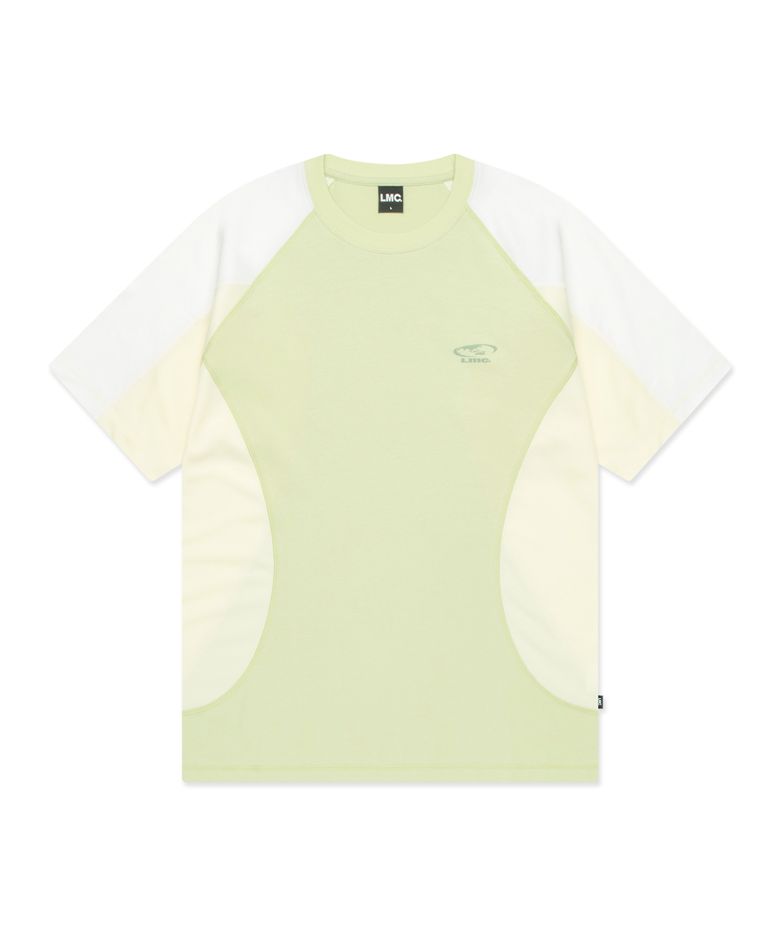 CURVED LINE TEE lime