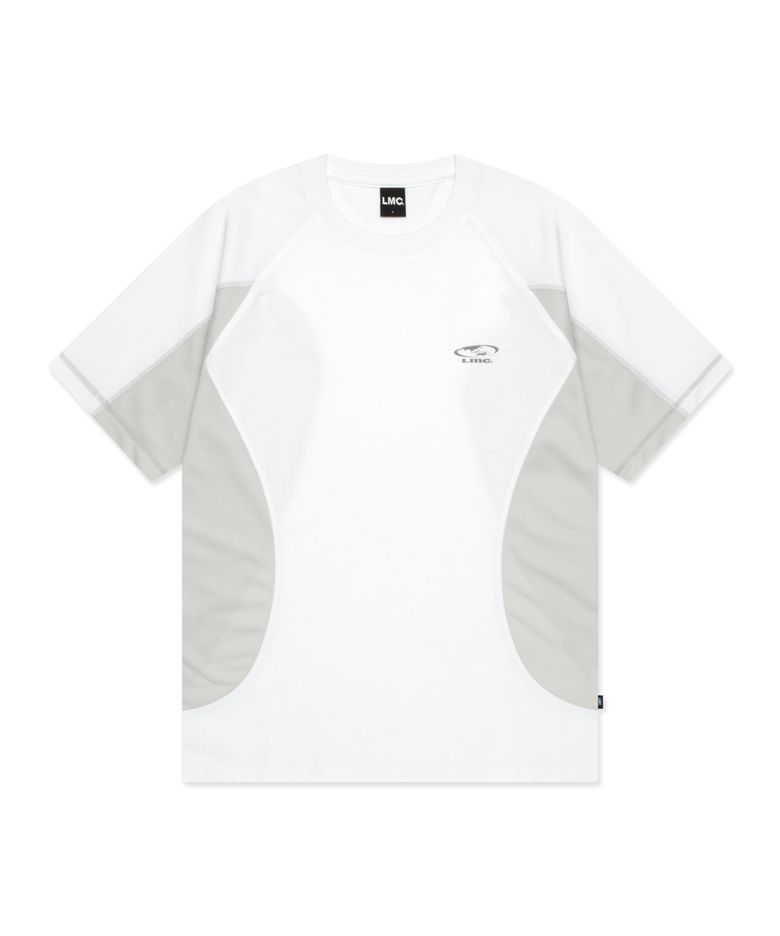 CURVED LINE TEE white