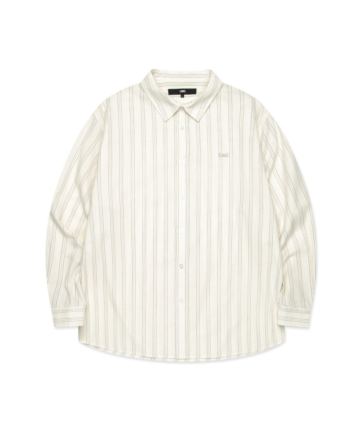 엘엠씨(LMC) NEW CLASSIC LOGO SHEER SHIRT ivory