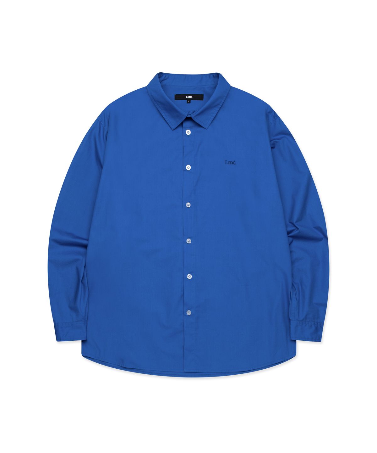 엘엠씨(LMC) NEW CLASSIC LOGO SHEER SHIRT blue