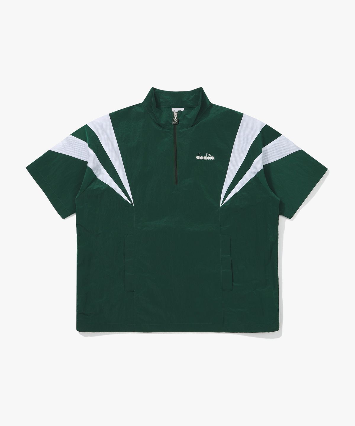 디아도라(diadora) 그랜드슬램 에어리 하프 반팔 아노락 GREEN