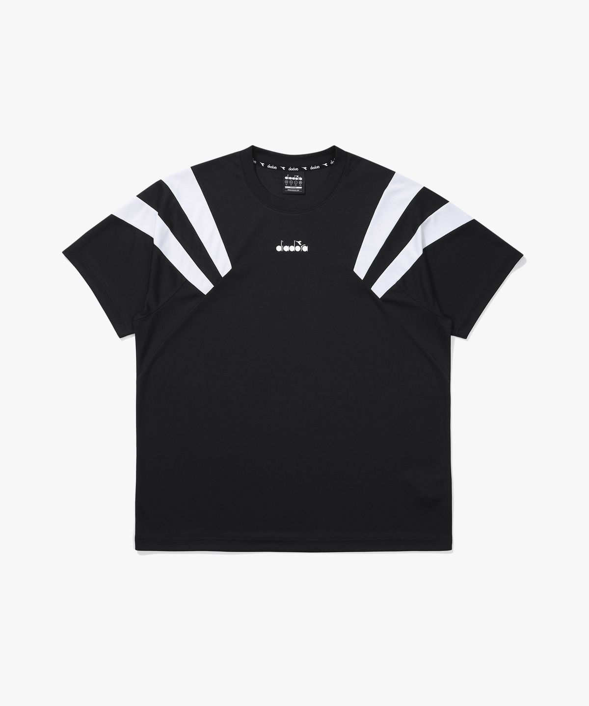 디아도라(diadora) 그랜드슬램 에어리 메쉬 반팔 티셔츠 BLACK