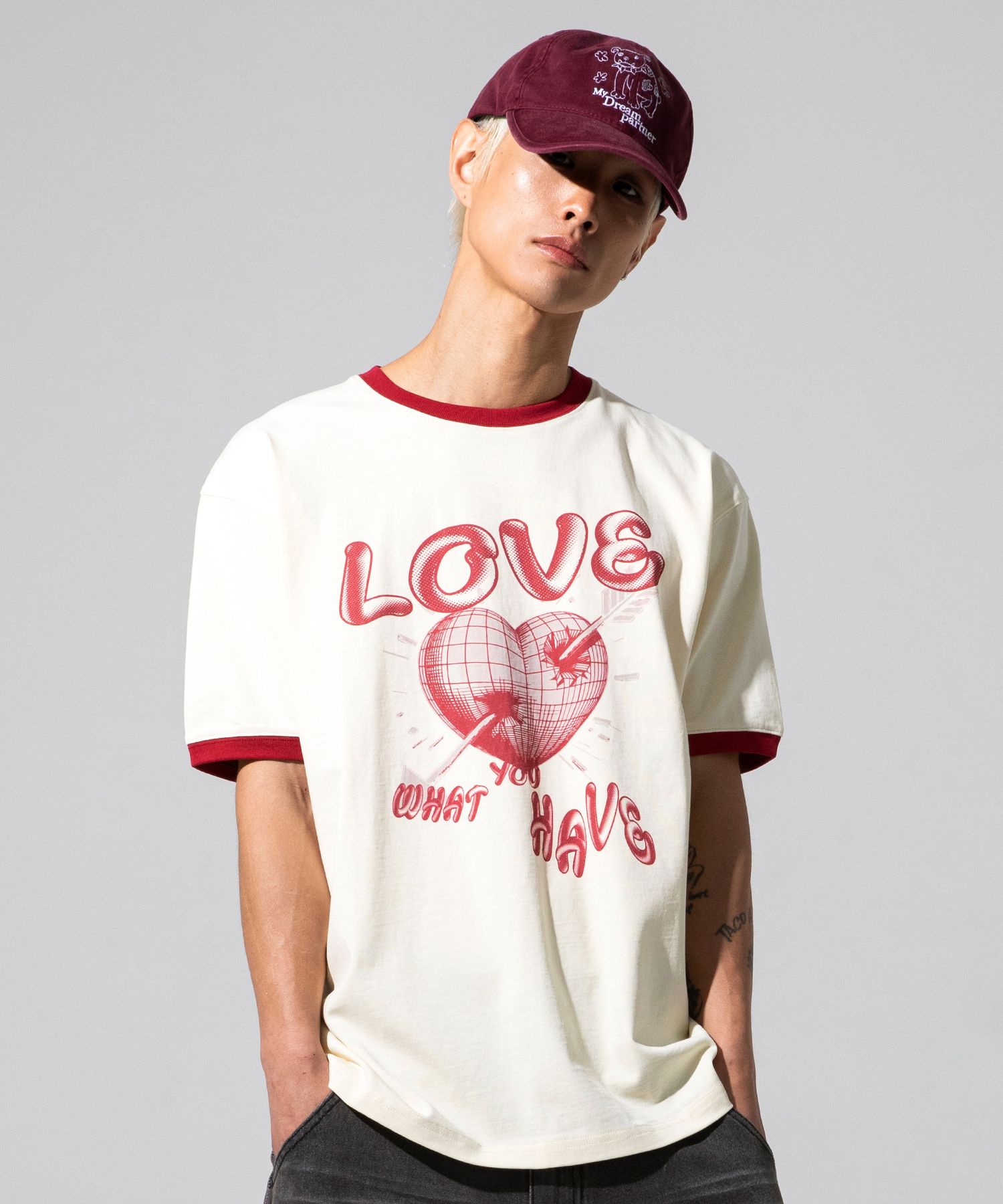 【XTONZ】Pierce Basic Ringer T-Shirt 半そで Tシャツ XTONZ】Pierce Basic Ringer T-Shirt 半そで Tシャツ (XTONZ/T