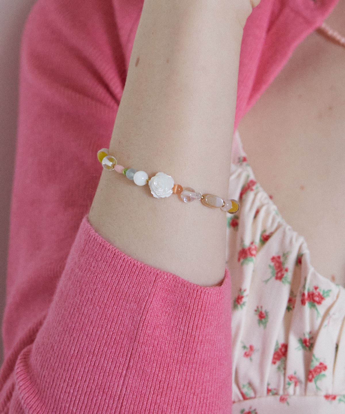 메리모티브(MERRYMOTIVE) Spring color gemstone bracelet