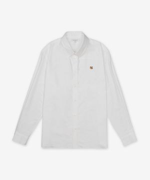 폭스 헤드 엠브로이더리 캐쥬얼 셔츠 - 화이트 / MM00408WC5012P100