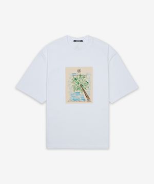 르 마리노 그래픽 반소매 티셔츠 - 화이트 / 255JS31921021IV