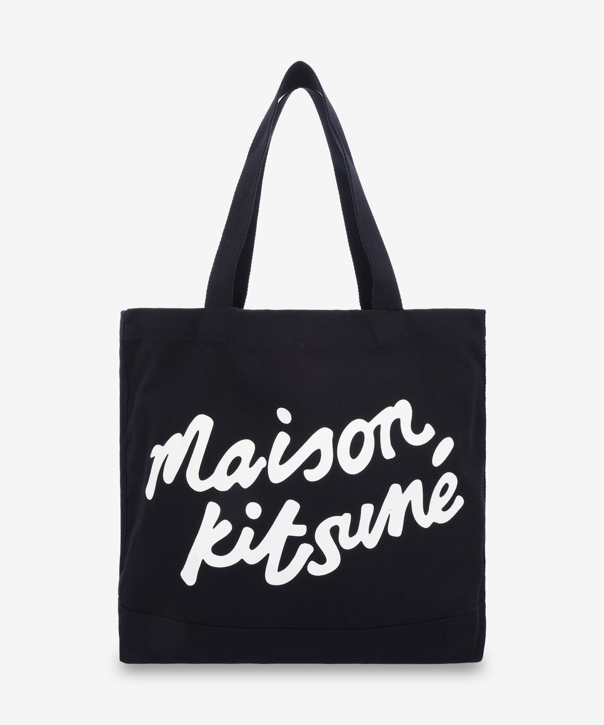 메종 키츠네(MAISON KITSUNE) 메종 키츠네 핸드라이팅 토트백 - 블랙 / OW05124WW9042P199