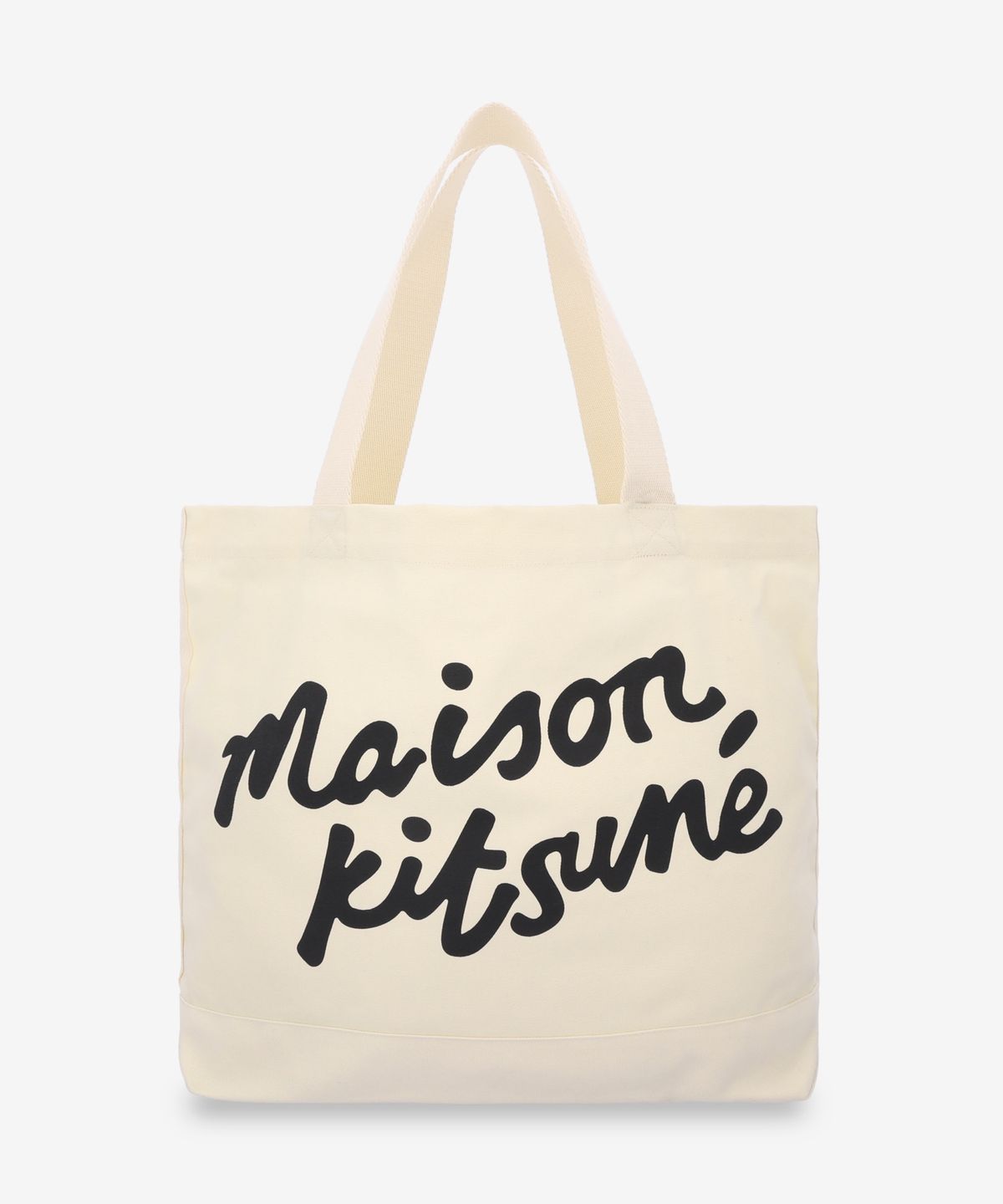 메종 키츠네(MAISON KITSUNE) 메종 키츠네 핸드라이팅 토트백 - 에크루 / OW05124WW9042P700