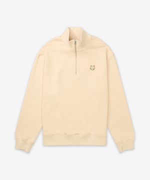 볼드 폭스 헤드 패치 컴포트 하프집업 맨투맨 - 스모크 / OM00312KM0321P213