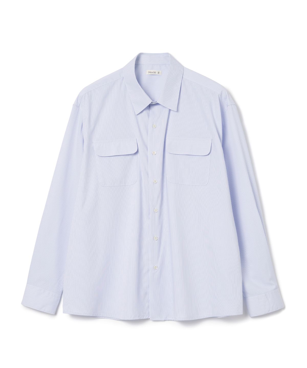 노클(NOCLE) Noa Stripe Shirts Blue