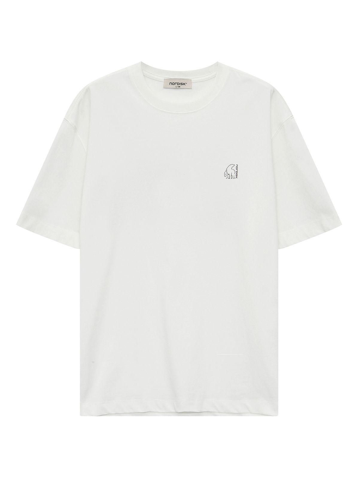 노르디스크(NORDISK) 하이킹 카툰폴라베어 반팔 티셔츠 - U_Off White