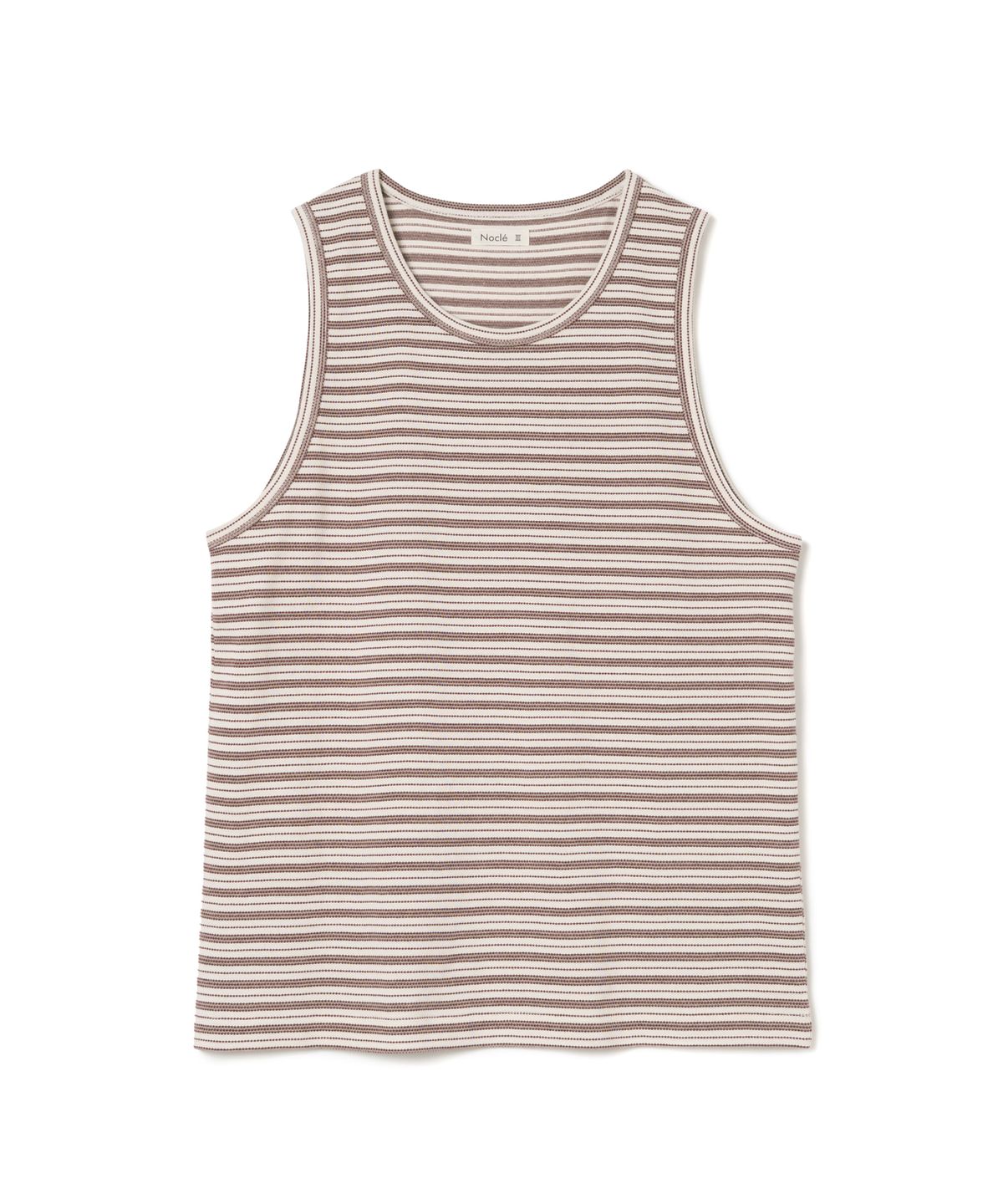 노클(NOCLE) Zev Stripe Tank Top Brown