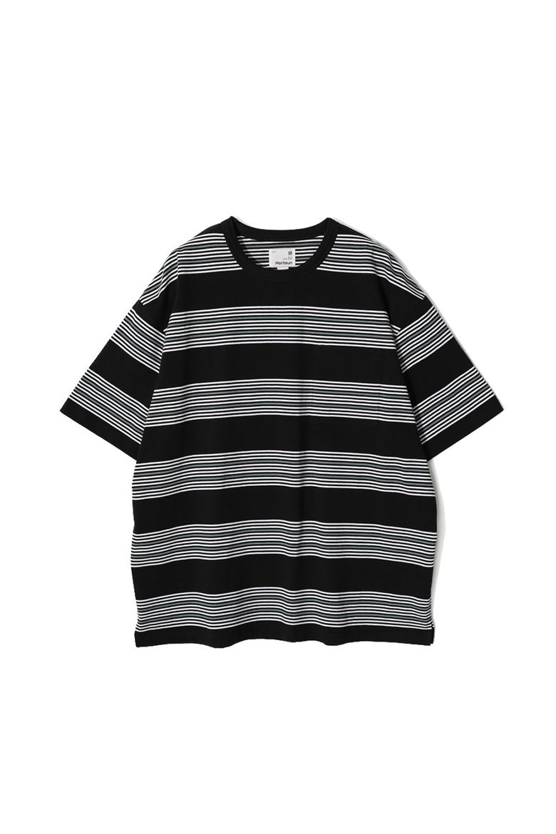 Powell Short Multi Stripe T-shirt Sage Green