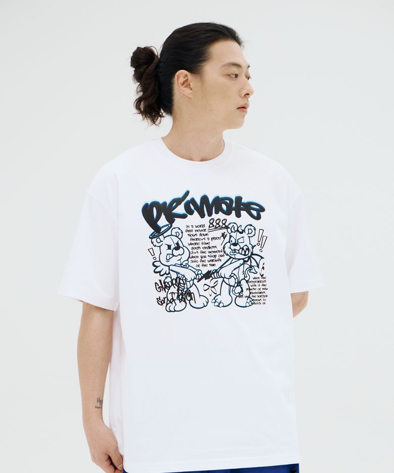 [COOL COTTON] PUNKANGEL 오버핏 반팔티셔츠 10 COLORS