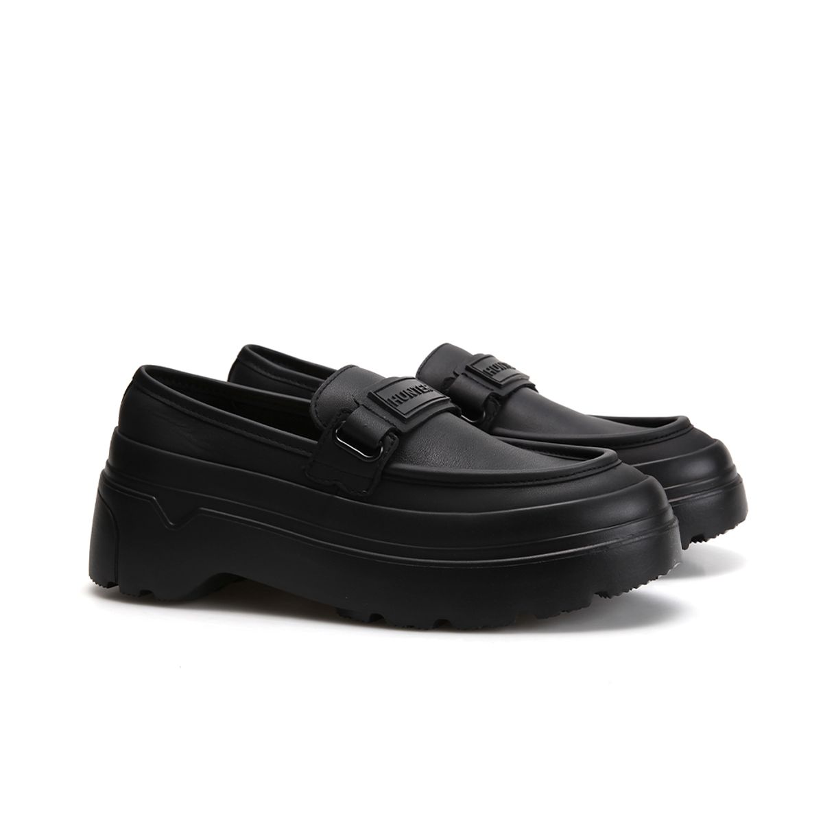 헌터(HUNTER) [UNISEX] 리파인드 익스플로러 플랫폼 로퍼 - 블랙 UFF2251LEABLK