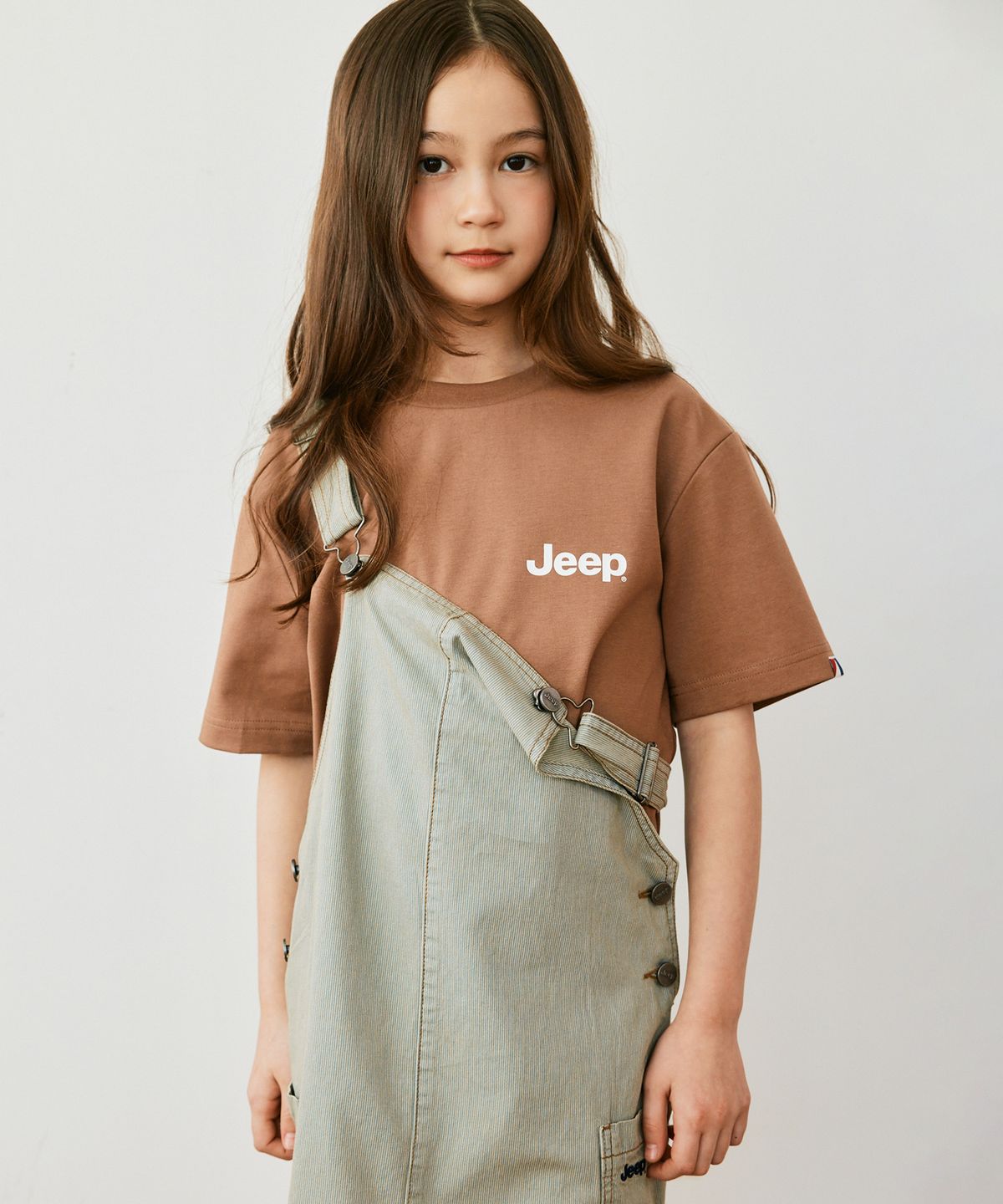지프키즈(JEEPKIDS) 스몰 지프로고 반팔티 (KQ5TSU092BR)