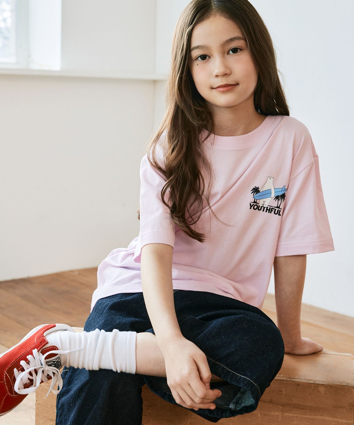 지프키즈(JEEPKIDS) 서핑베어 반팔티(KQ5TSU593LP)