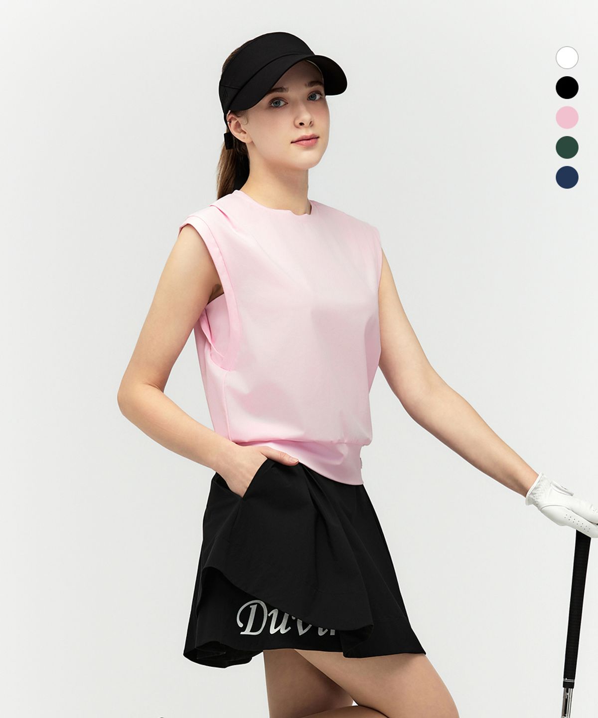 듀빅(DUVIK) 여성 오버핏 브루종 민소매 티셔츠 DD2WTS107