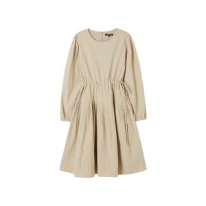 스트링 끈 주름 미디원피스 AR1WO365