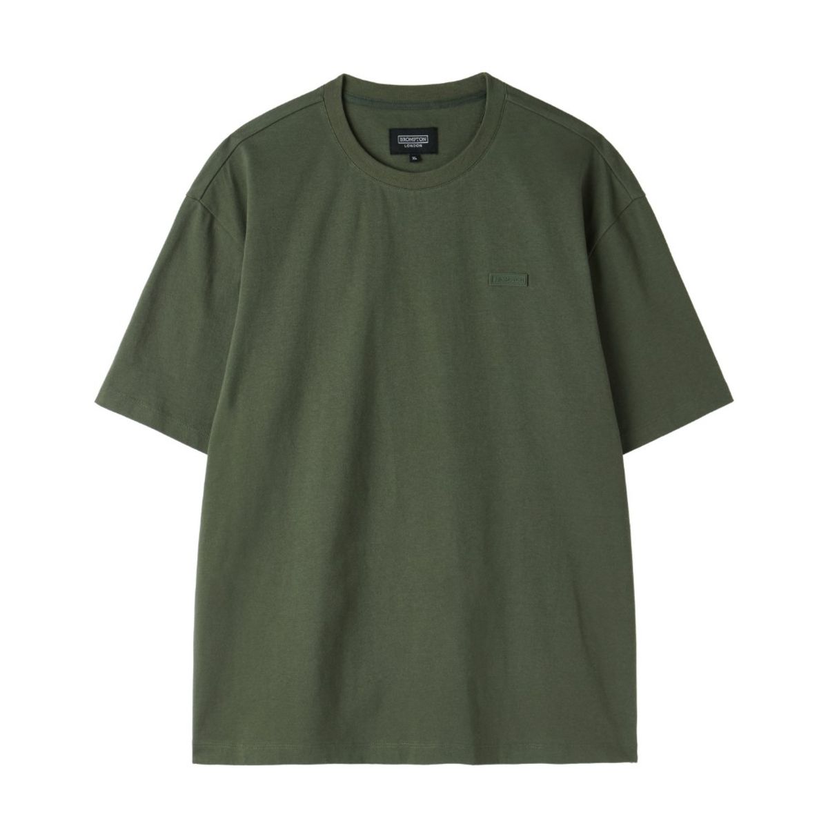브롬톤 런던(BROMPTON LONDON) COOL-COTTON T-SHIRT - KHAKI (P252MTS132)