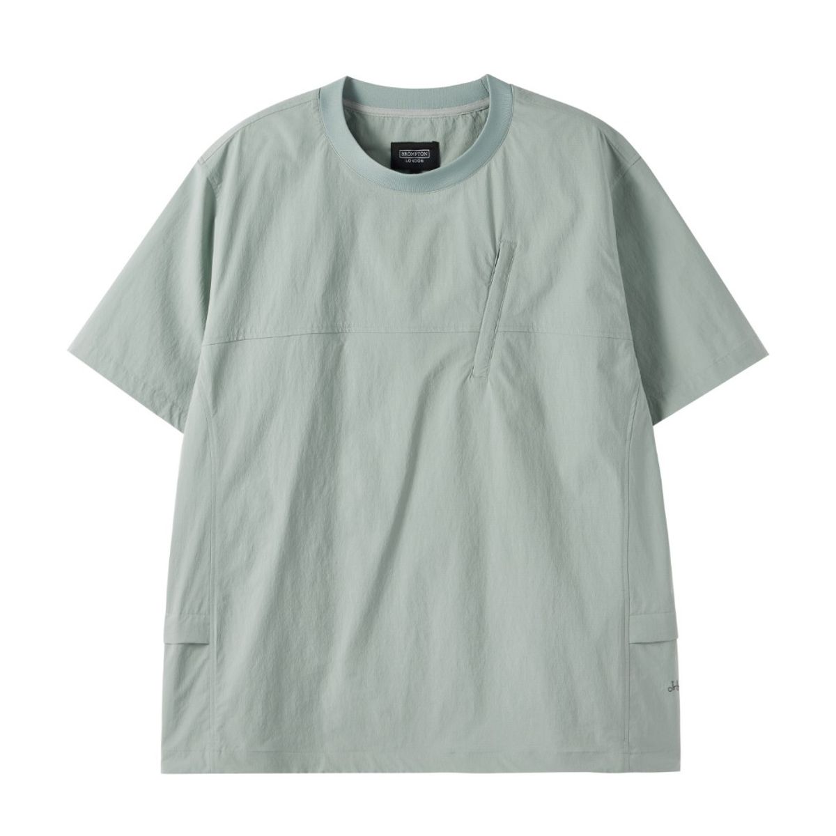 브롬톤 런던(BROMPTON LONDON) LIGHTWEIGHT NYLON HALF SLEEVE T-SHIRT - MINT (P252UTS184)