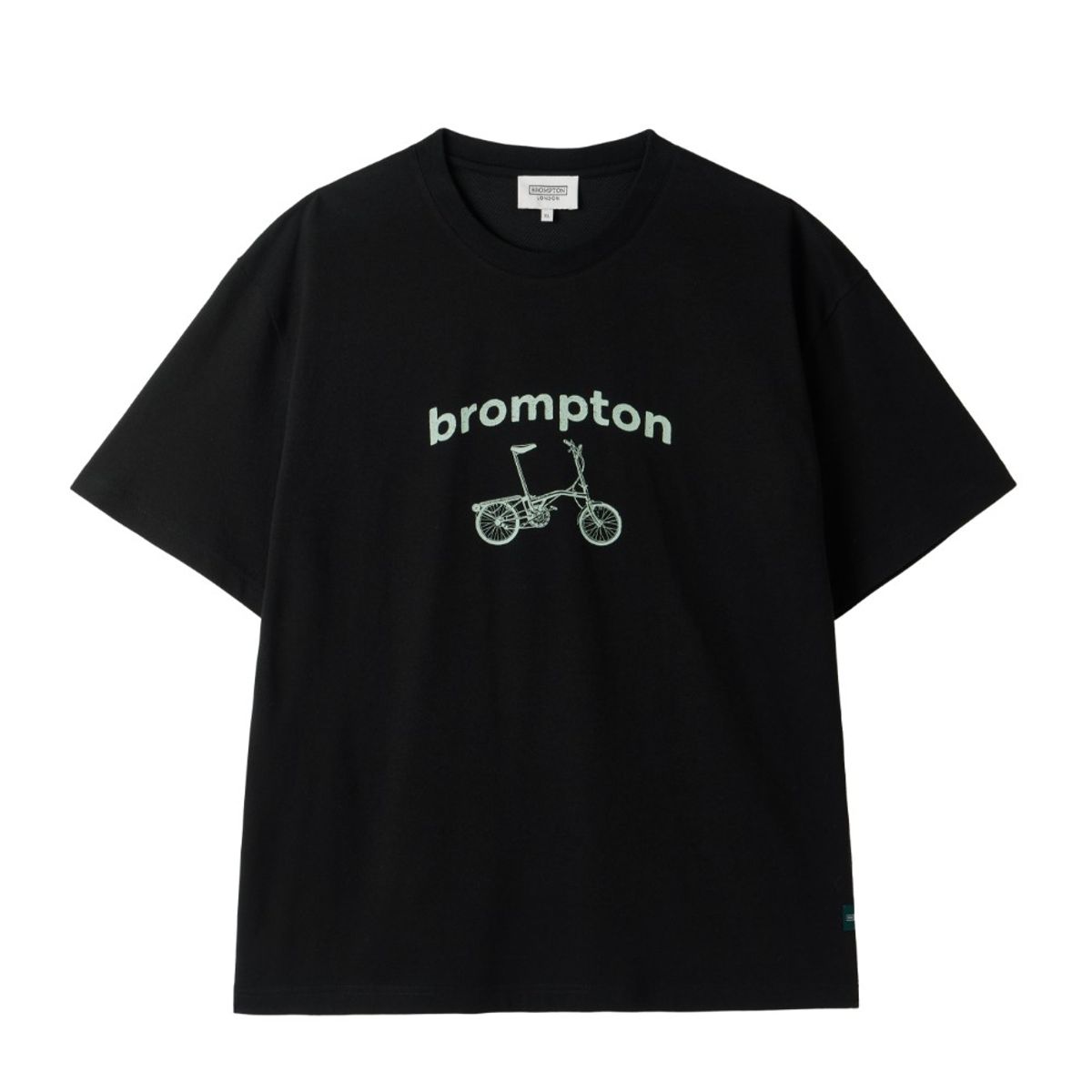 브롬톤 런던(BROMPTON LONDON) 1975 BICYCLE GRAPHIC T-SHIRT - BLACK (P252UTS438)