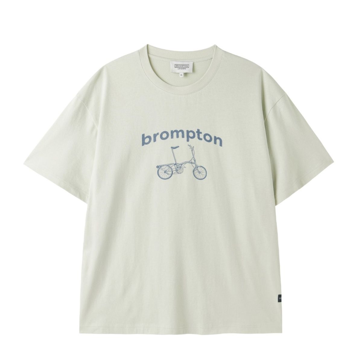 브롬톤 런던(BROMPTON LONDON) 1975 BICYCLE GRAPHIC T-SHIRT - LIGHT MINT (P252UTS438)