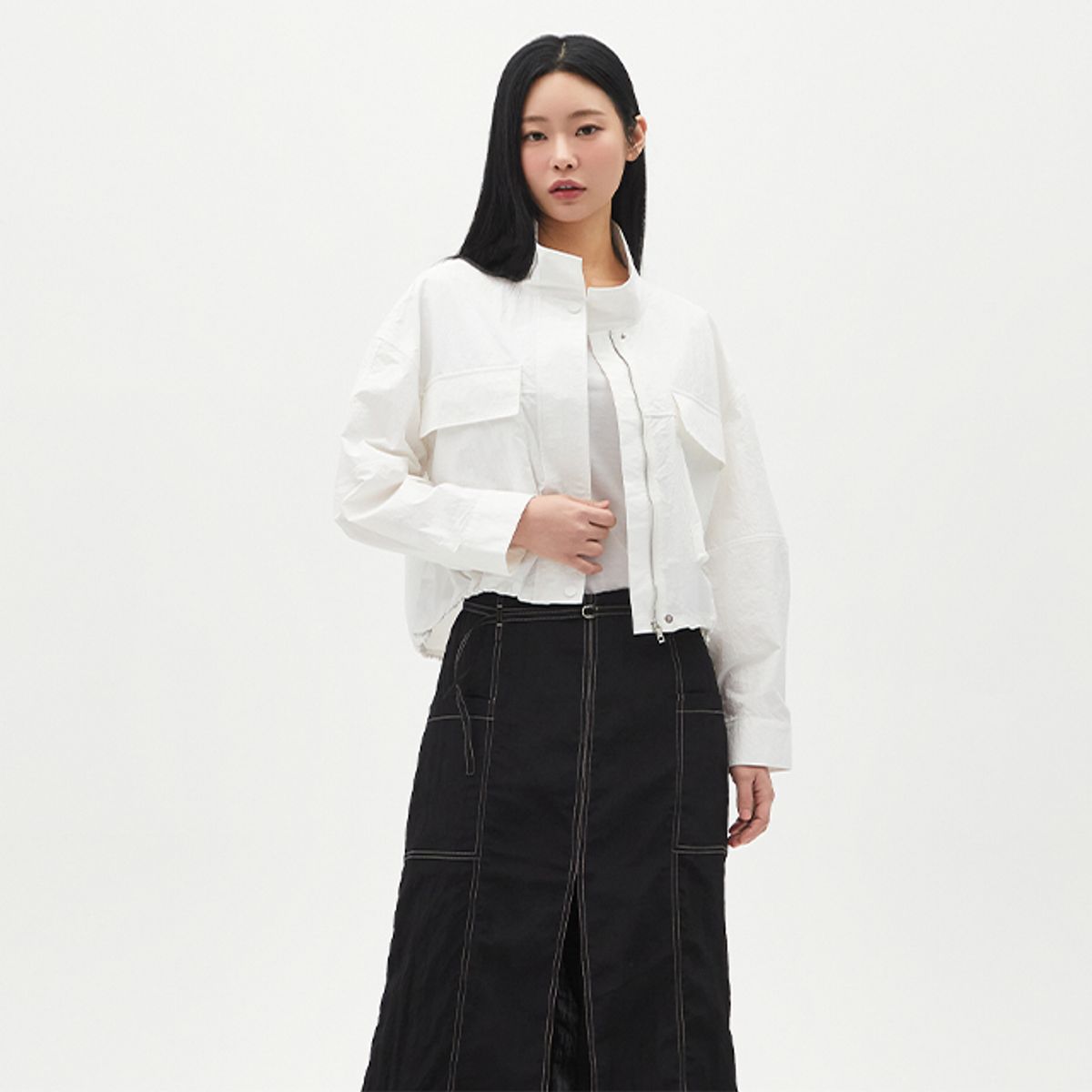 랩(LAP) 포켓 나일론 홑겹점퍼 AR1WZ363