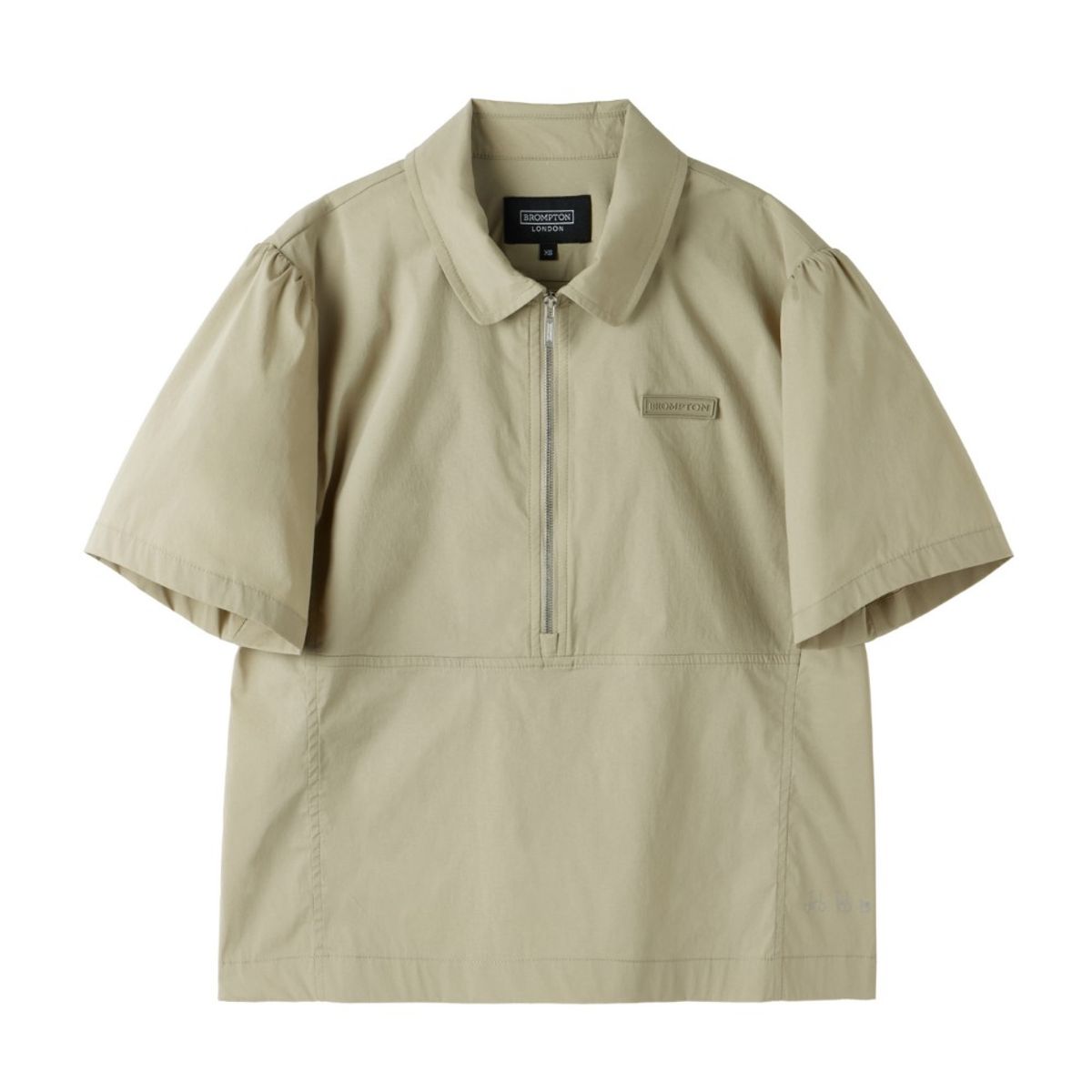 브롬톤 런던(BROMPTON LONDON) W COOLWAVE HALF ZIP T-SHIRT - BEIGE (P252WPL186)