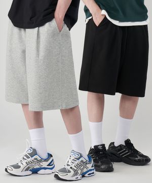 버뮤다 원턱 와이드 트레이닝 반바지 2Color